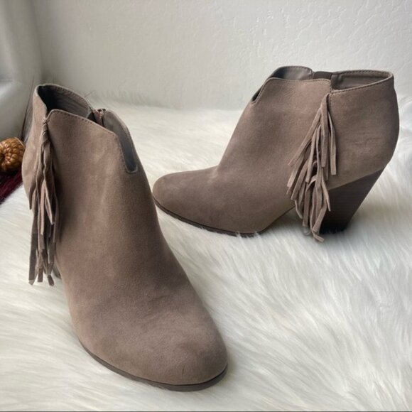 Carlos Santana Tempe Fringe Ankle Boots Size 9.5 - Picture 3 of 13